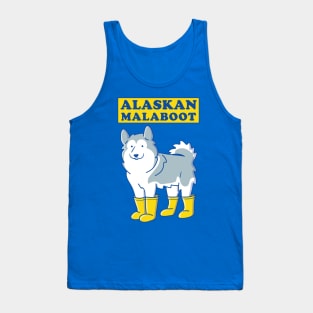 Alaskan Malamute wearing boots Tank Top